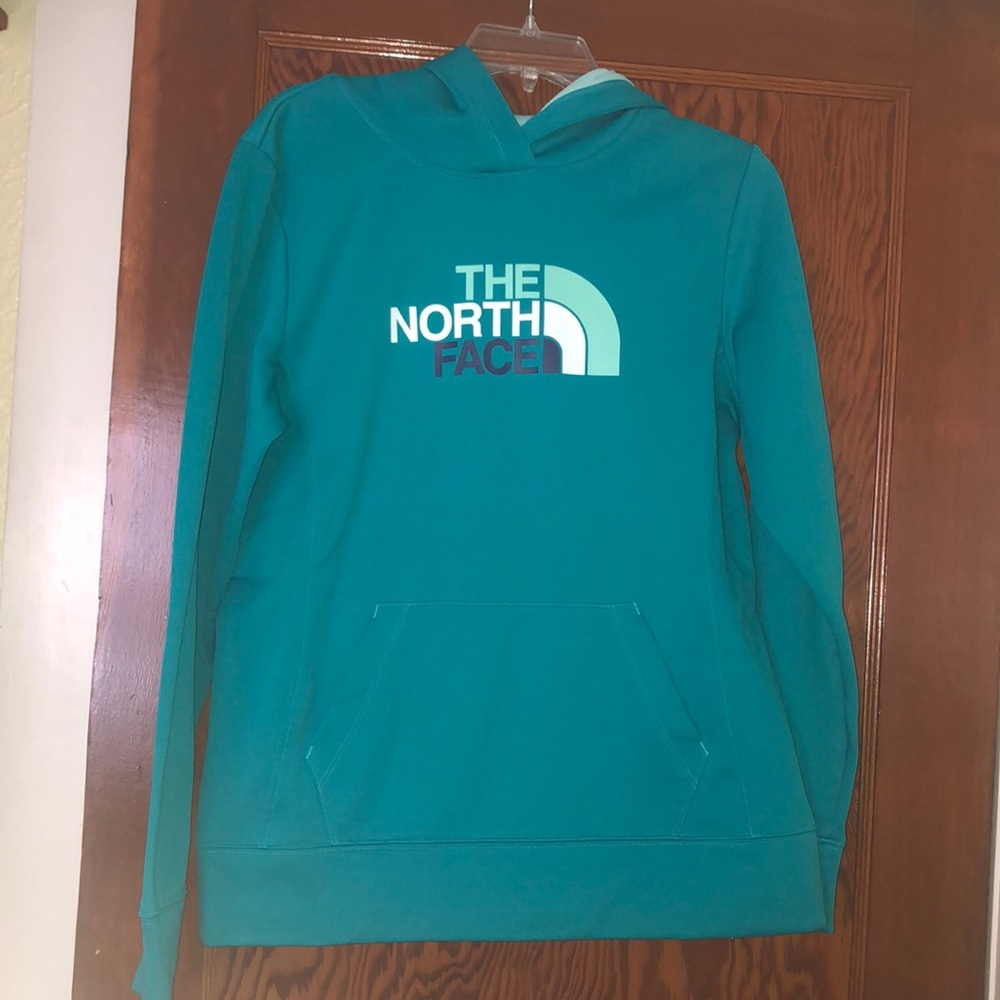 Teal North Face Hoodie